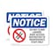 Signmission Do Not Climb Ladder! Roof Access Sign, Vinyl Decal, 14in W x 10in L, 2PK OS-2PACK-NS-D-1014-L-11098 - alternate 1